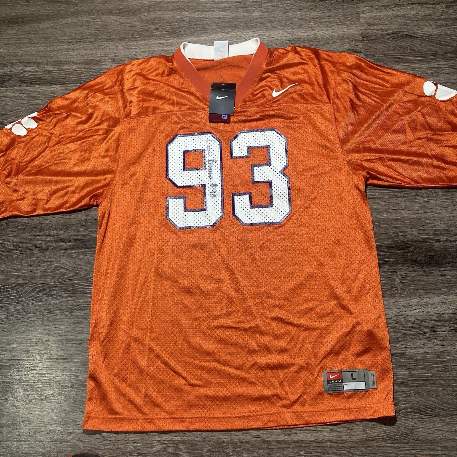 Clemson Tigers Football Jersey Mens Large Orange New Ncaa College